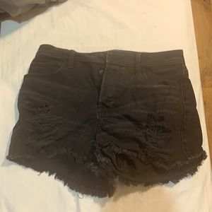 Black Jean shorts